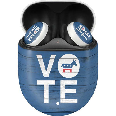 Vote Democrat Google Pixel Buds Skin